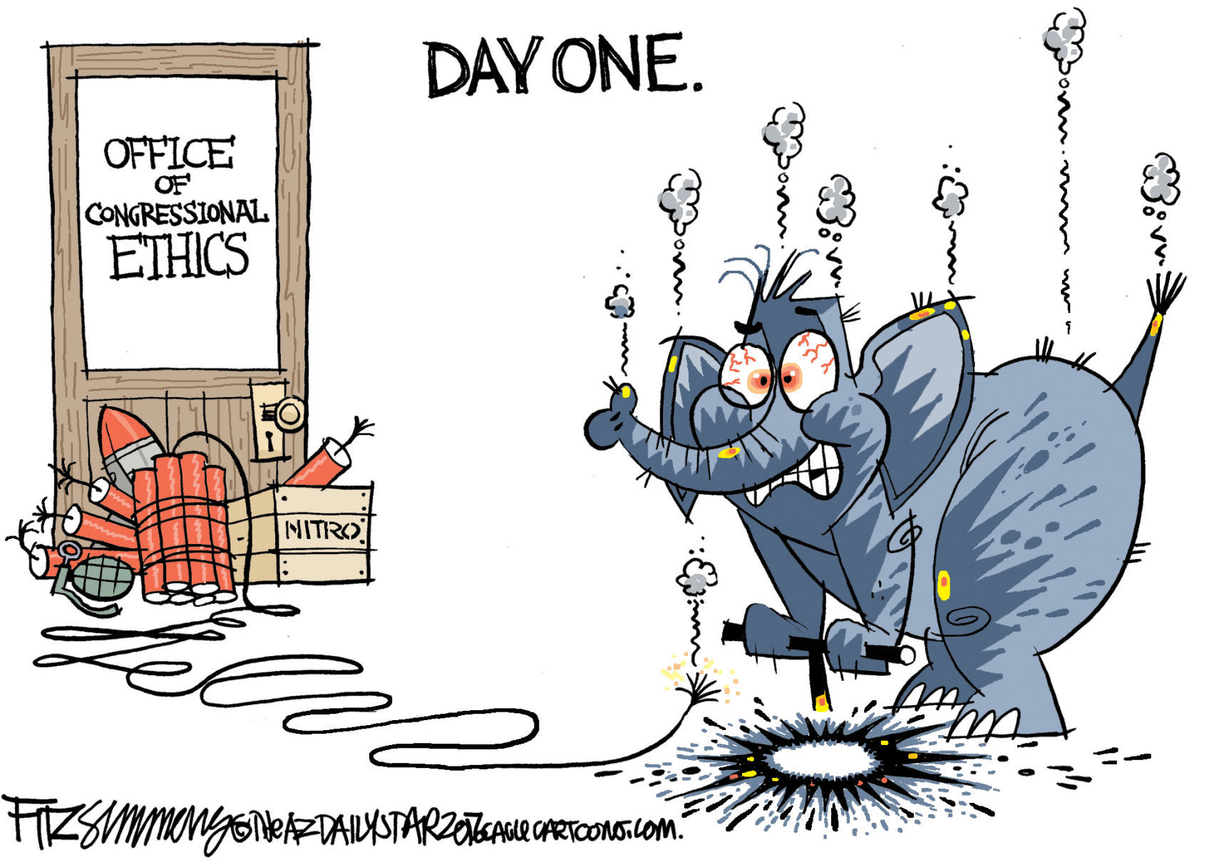 Daily Fitz Cartoon: Day One